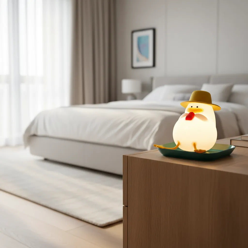 Veilleuse Canard Chapeau